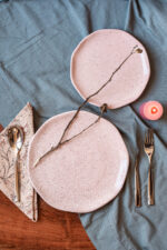 Version Love Dinnerware SET Elegance with quiet strength. A handcrafted stoneware dinnerware set with a delicate speckled glaze, made for warm and elegant tables.
