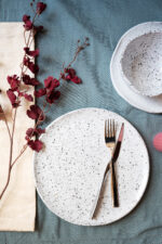 Wedding Morning Dinnerware SET For bold tables and beautiful contrasts A handcrafted stoneware dinnerware set finished in a rich matte glaze, designed for bold tables and everyday dining.