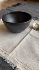Eclipse Matte Bowl Enjoy your seafood in a refreshing, open-air seaside vibe. Featuring a clean white base and a vibrant blue hand-painted rim, this fish-shaped individual bowl is perfect for your personal servings of seafood soup or pasta.