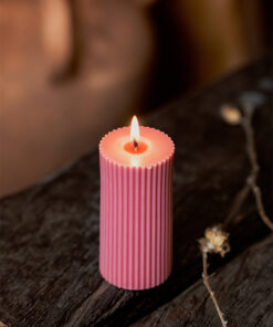 Kashmir Ribbed Circle Candle
